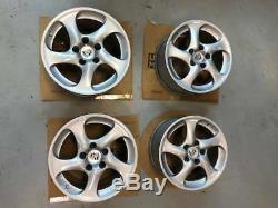 Porsche 996 Gt2 Oem Factory Genuine Turbo Twist 5 Spoke 18 Wheel/tire & Cap Set