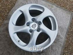 Porsche 996 Turbo Oem Genuine 5 Twist Hollow Spoke 18 Wheel & Center Cap Set