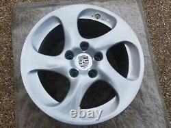 Porsche 996 Turbo Oem Genuine 5 Twist Hollow Spoke 18 Wheel & Center Cap Set