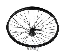 Pro+26 X 2.125 Heavy Duty Beach Cruiser 12g Front Or Coaster Black 36 Spoke Rims