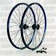 Pure Xcr Blue 26 Mountain Bike Wheel Set, 26, Formula 6-bolt Disc Black Spokes