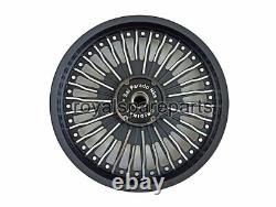 Royal Enfield Classic 500 Parado 30 Spoke Front & Rear Black Alloy Wheel Rims D1