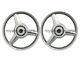 Royal Enfield Classic 500 Parado 3 Spoke Front & Rear Silver Alloy Wheel Rims D2
