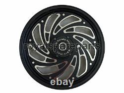 Royal Enfield Classic 500 Parado 9 Spoke Front & Rear Black Alloy Wheel Rims D2
