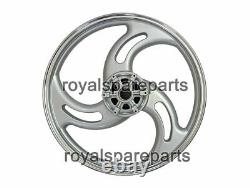 Royal Enfield Classic 500 Parado Front & Rear 3 Spoke Silver Alloy Wheel Rims D5