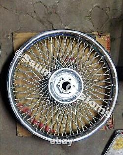 Royal Enfield Front Disc Brake & Rear Drum 80 Spoke Wheel Rim For Classic Bullet