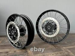 Royal Enfield Tubeless Spoked Wheel Kit Black Pair 450 Himalayan