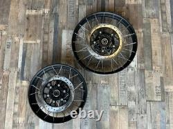 Royal Enfield Tubeless Spoked Wheel Kit Black Pair 450 Himalayan
