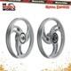 Royal Enfield Electra 19 Inch Front & Rear Alloy Wheel Rim Silver Leaf 3 Spoke