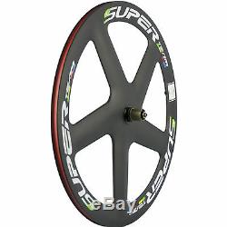 SUPERTEAM 5 Spoke Carbon Wheel Road Bike Carbon Wheelset Clincher Bicycle Wheel