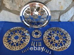 SUPER SPOKE PULLEY WithFRONT & REAR ROTORS/65-T PULLEY FOR 1 1/2 BELT 1994'-1999