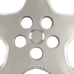 Set of (4) 15 Silver Hubcaps for Toyota Corolla 2005-2008, 5 Spoke, Heavy Duty