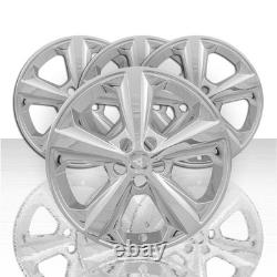 Set of 4 18 5 Spoke Front and Rear Wheel Skins for 15-21 Ford Edge SE Chrome
