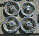 Set Of 4 1980s Vintage Cadillac Hearse Limo 15 Wire Spoke Hubcaps Wheel Covers