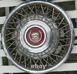 Set of 4 1981-85 Cadillac Eldorado Seville 15 Wire Spoke Hubcaps Wheel Covers