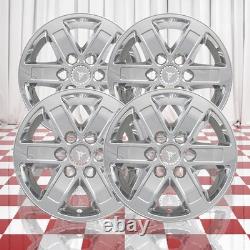 Set of 4 Front and Rear Chrome 6 Spoke 17 Wheel Skins for 10-14 GMC Savana 1500