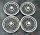 Set Of 4 Oem 1981-1985 Chevy Caprice Classic 15 Wire Spoke Hubcaps Wheel Covers