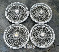 Set of 4 OEM 1981-1985 Chevy Caprice Classic 15 Wire Spoke Hubcaps Wheel Covers