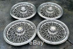 Set of 4 OEM 1981-1985 Chevy Caprice Classic 15 Wire Spoke Hubcaps Wheel Covers