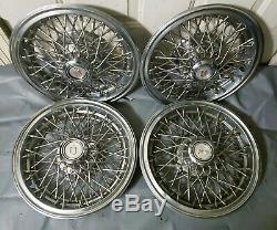 Set of 4 OEM 1981-1988 Chevy Monte Carlo 14 Wire Spoke Hubcaps Wheel Covers