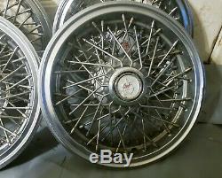 Set of 4 OEM 1981-1988 Chevy Monte Carlo 14 Wire Spoke Hubcaps Wheel Covers