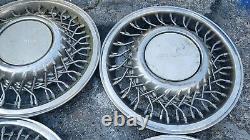 Set of 4 OEM 1991-93 Dodge Dynasty Caravan LE 14 Wire Spoke Hubcap Wheel Covers