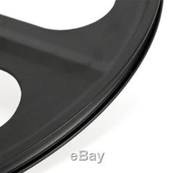 Single Speed Bike Rear&Front Mag Wheel Rim (Black) 700c Fixie Fixed Gear 3-Spoke