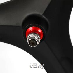 Single Speed Bike Rear&Front Mag Wheel Rim (Black) 700c Fixie Fixed Gear 3-Spoke