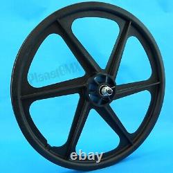 Skyway BMX 20 SIX SPOKE Tuff Wheels BLACK retro NEW wheelset sealed bearings