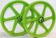 Skyway Bmx 20 Six Spoke Tuff Wheels Green Retro Wheelset Sealed Bearings New