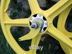 Skyway Tuff Wheels II, 5 Spoke Mag Wheels Fits 20 Tire 3/8 Thread Coaster Brake