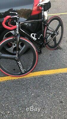 Specialized Tri Spoke Wheel Set Front And Rear With A 10 Speed Shimano 105