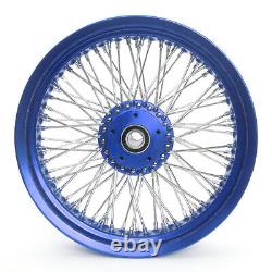 Spoke Front Rear Wheels Hub 16x3.5 for Harley Softail Fatboy FLSTF Deluxe FLSTN