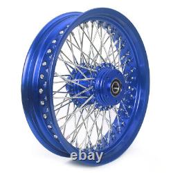 Spoke Front Rear Wheels Hub 16x3.5 for Harley Softail Fatboy FLSTF Deluxe FLSTN