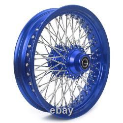 Spoke Front Rear Wheels Hub 16x3.5 for Harley Softail Fatboy FLSTF Deluxe FLSTN
