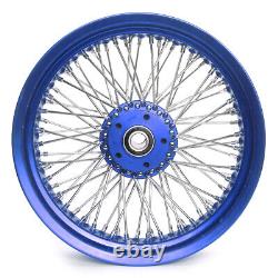 Spoke Front Rear Wheels Hub 16x3.5 for Harley Softail Fatboy FLSTF Deluxe FLSTN