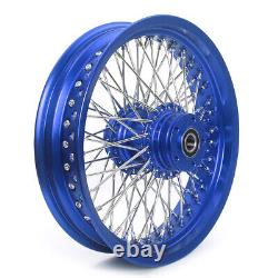 Spoke Front Rear Wheels Hub 16x3.5 for Harley Softail Fatboy FLSTF Deluxe FLSTN