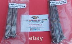 Spokes & Nuts Stainless Steel Bultaco Pursang Mk8 New Front And Rear Wheel Mk8
