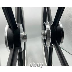 Sport Rims Honda C70 Passport 1 Pair Black With Bearing Bush 5 SPOKES 17 in