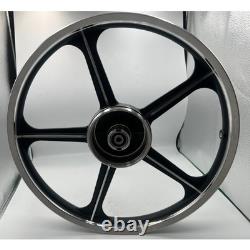 Sport Rims Honda C70 Passport 1 Pair Black With Bearing Bush 5 SPOKES 17 in