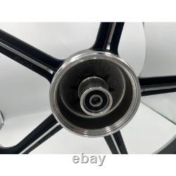 Sport Rims Honda C70 Passport 1 Pair Black With Bearing Bush 5 SPOKES 17 in