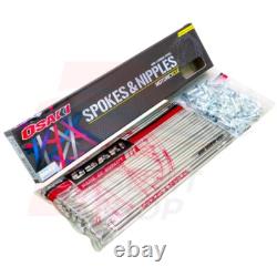 Stainless Spoke&Nipple 9x191.5+9x228 KLX14G, KLX150 (Rim Front 21+Rear 18)