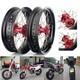 Supermoto 17 Front Rear Wheel Set For Honda Crf250r Crf450r 04-12 Cr125r Cr250r