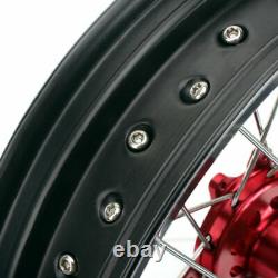 Supermoto 17 Front Rear Wheel Set for Honda CRF250R CRF450R 04-12 CR125R CR250R