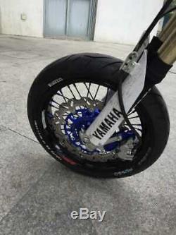 Supermoto Front Rear Wheels Hubs Rims Spokes Set for Yamaha YZ250F YZ450F 09-13