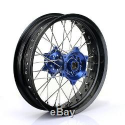 Supermoto Front Rear Wheels Hubs Rims Spokes Set for Yamaha YZ250F YZ450F 09-13