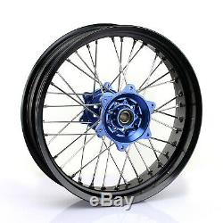 Supermoto Front Rear Wheels Hubs Rims Spokes Set for Yamaha YZ250F YZ450F 09-13