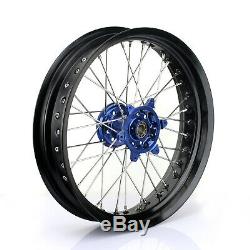 Supermoto Front Rear Wheels Hubs Rims Spokes Set for Yamaha YZ250F YZ450F 09-13