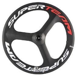 Superteam 70mm 3 spokes Carbon Wheels 700C Tri Spoke Wheelset Campagnolo Wheels