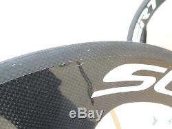 Superteam 70mm Carbon Fiber Tri Spoke Wheelset Road Bike 3 spoke Front & Rear